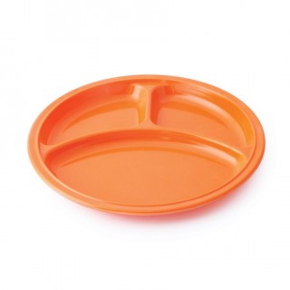 assiette compartimentée bébé orange