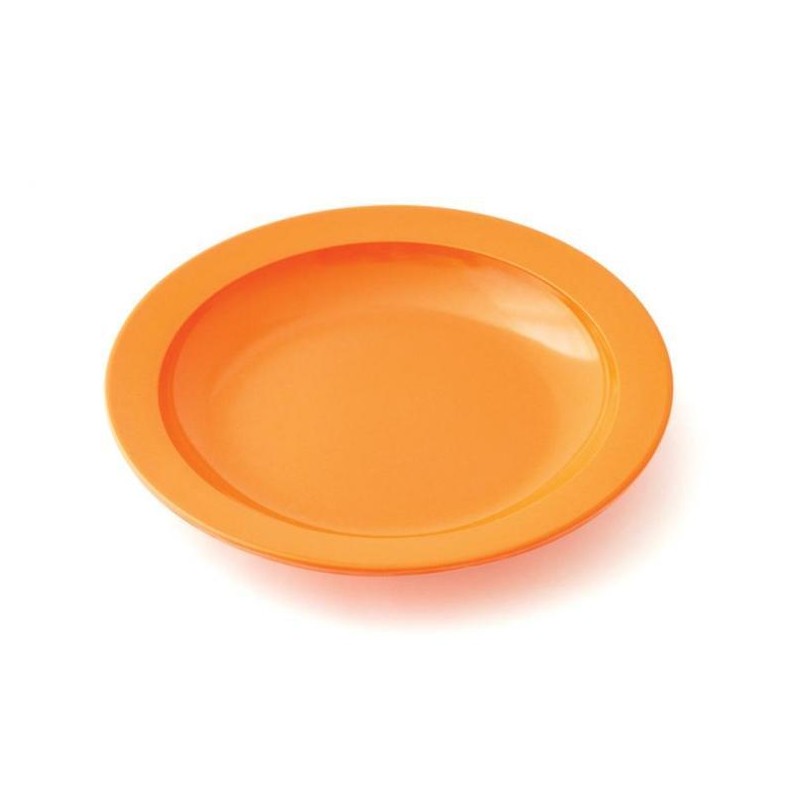 assiette creuse orange