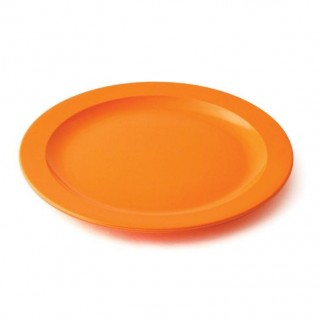 assiette plate orange