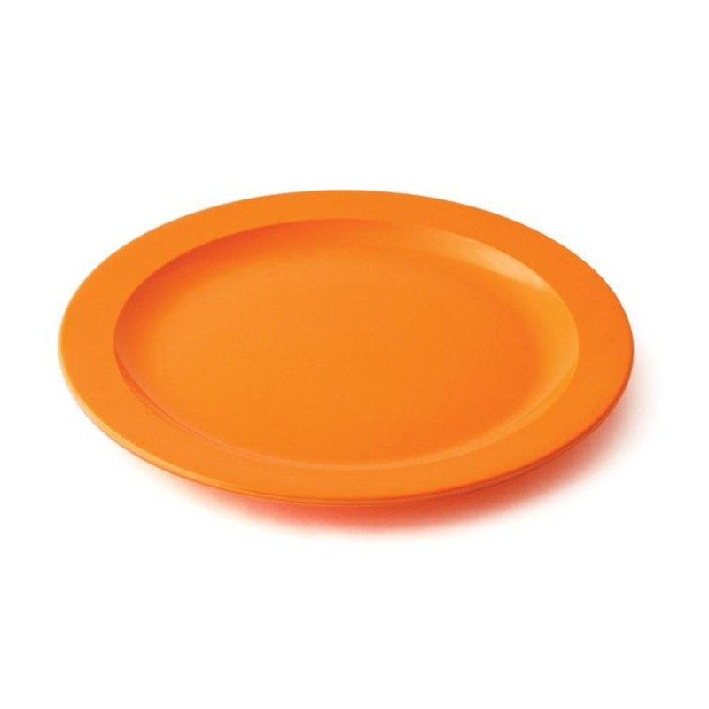 assiette plate orange