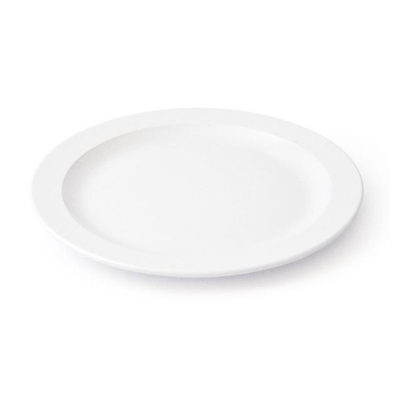 assiette plate blanche