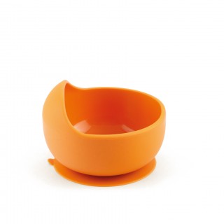 bol bébé en silicone orange