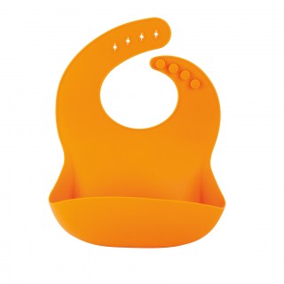 bavoir en silicone orange