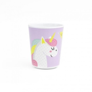 Gobelet 18 cl décor licorne violet