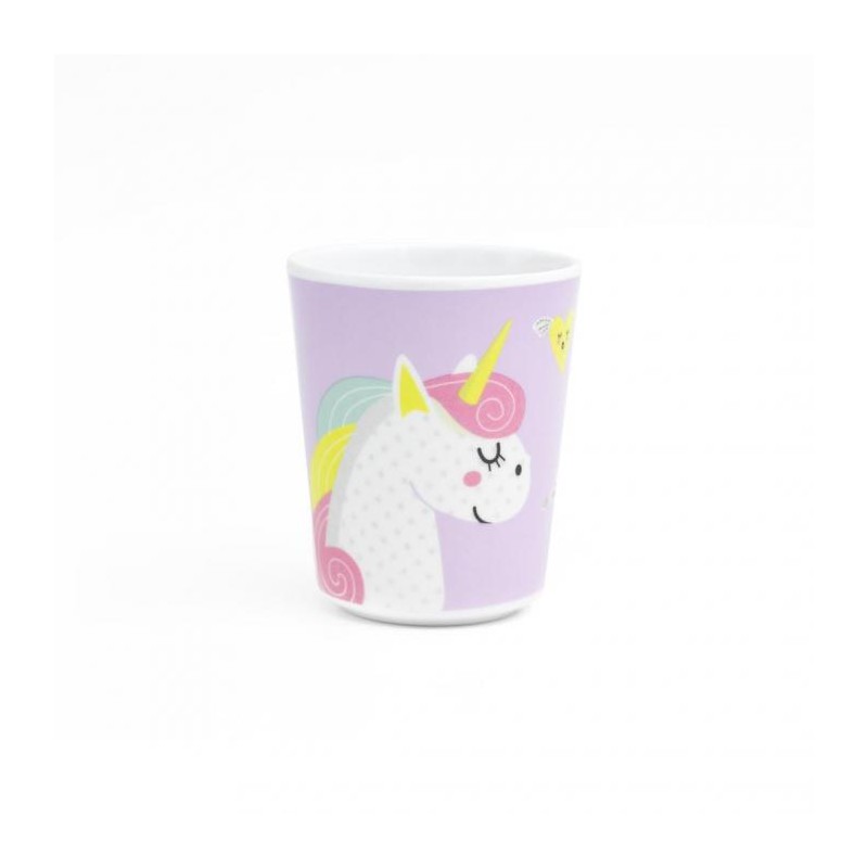 Gobelet 18 cl décor licorne violet