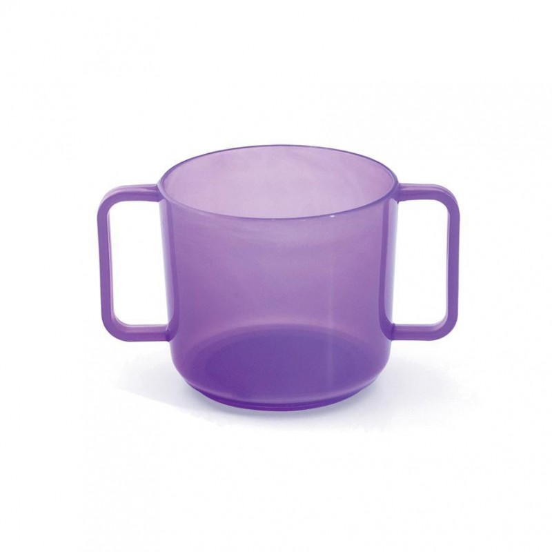 verre à anses pour bébé violet